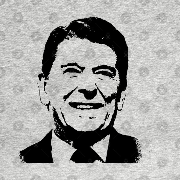 Ronald Reagan Pop Art Portrait by phatvo